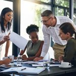 Meeting to go over business projections.