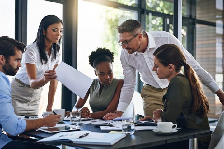 Meeting to go over business projections.