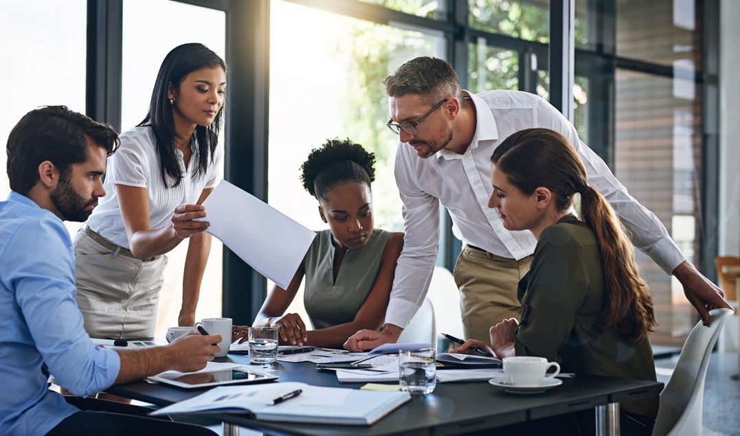 Meeting to go over business projections.