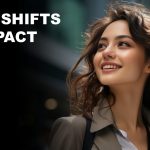 Woman smiling. Small shifts, big impact.